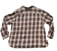 Load image into Gallery viewer, Lauren Ralph Lauren Shirt Womens 2X Red Brown Plaid Button Up Flannel Jeans Co.
