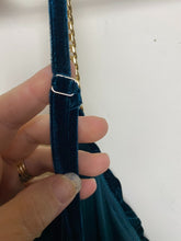 Load image into Gallery viewer, Cider Jumpsuit Womens 4XL Velvet Dark Green Gold Chain Strap Wide Leg Romper NWT
