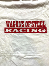 Load image into Gallery viewer, Wagons Of Steel Racing Shirt Adult Medium Wagon Drivers Never Lift Ringer Mens
