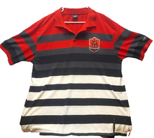 Load image into Gallery viewer, Red Ape Shirt Adult 3XL Red Black Rugby Stripes Hip Hop Streetwear Polo Mens
