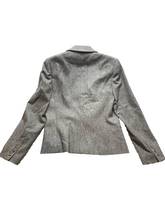 Load image into Gallery viewer, Saville Suit Coat Womens 6 Gray Single Breasted Wool Blend Blazer Ladies
