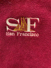 Load image into Gallery viewer, San Francisco Jacket Adult 2XL Maroon Sherpa Fleece Full Zip Outdoor GOGO Mens
