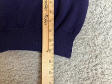 Load image into Gallery viewer, Lacoste Sweater Adult 4 (Medium) Navy Blue V-Neck Preppy Alligator Logo Mens
