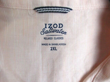 Load image into Gallery viewer, IZOD Shirt Adult 2XL XXL Saltwater Relaxed Classic Button Up Blush Pink Mens
