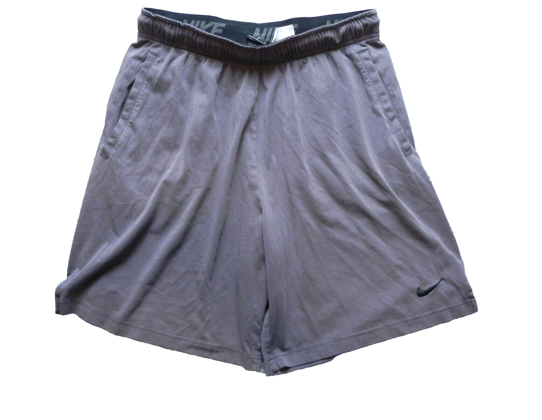Nike Shorts Adult Large Elastic Waist Training Running Swoosh Dri Fit Mens