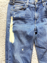 Load image into Gallery viewer, McGuire Anthropologie Jeans Womens (30x28) Blue Denim Whiskered Acid Wash USA
