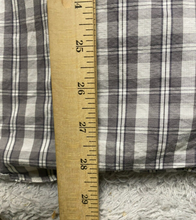 Load image into Gallery viewer, Brooks Brothers 346 Shirt Adult Medium Gray Slim Fit Plaid Button Up Casual Mens

