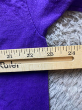 Load image into Gallery viewer, VTG Flower Shirt Womens Extra Large Purple Collared Oversized Single Stitch USA
