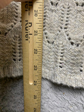 Load image into Gallery viewer, White House Black Market Sweater Womens Medium Gray Silver Knit Cowl Neck Boho
