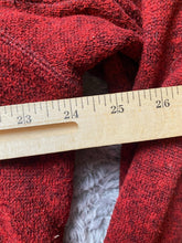 Load image into Gallery viewer, Vintage Woolrich Sweater Adult Large Red Black Heathered Tweed Fleece Snap Mens
