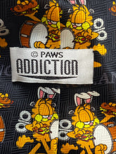 Load image into Gallery viewer, Vintage Garfield Neck Tie Adult Black AOP Cartoon Comic Paws Addiction Mens
