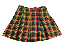 Load image into Gallery viewer, Hot Topic Skirt Womens Medium Black Yellow Plaid Buckle Pleated School Girl Goth
