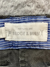 Load image into Gallery viewer, Bridge &amp; Burn Pants Adult 31x28 Gray Portland Oregon Canvas Slash Pocket Mens
