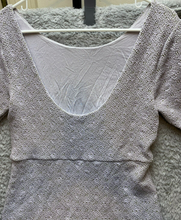 Load image into Gallery viewer, Free People Dress Women Large Lavender Scoop Neck Lady Pucker Bodycon Mini Nylon
