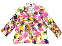 Load image into Gallery viewer, Susan Bristol Jacket Womens Extra Large AOP Flower Tulip Boho Peasant Blazer
