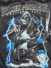 Load image into Gallery viewer, Broken Promises Sweatshirt Adult Small Emotional Wave Grunge Hoodie Skull Mens
