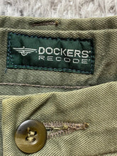Load image into Gallery viewer, Dockers Pants Adult 42x30 Army Green Recode Pleated Straight Leg Trouser Mens

