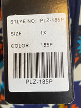 Load image into Gallery viewer, Golden Black Pants Womens 1X (32x28) Geometric AOP Festive Boho Spandex Plus NWT
