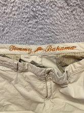 Load image into Gallery viewer, Tommy Bahama Pants Adult 42x30 Straight Leg Beige Spandex Marlin Fish Men
