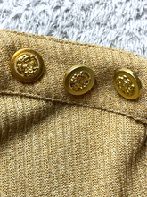 Load image into Gallery viewer, City Studio Dress Womens 15/16 Tan Ribbed Knit A-Line Spandex Buttons NWT
