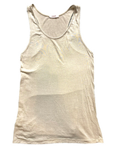 Load image into Gallery viewer, Scandal Shirt Women Small Taupe Tank Viscose Scoop Neck Racerback Pullover Italy
