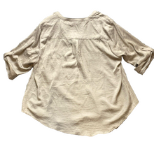 Load image into Gallery viewer, Torrid Shirt Womens 2 2X Taupe Roll Tab Satin Boho Peasant Flowy Blouse Plus NWT
