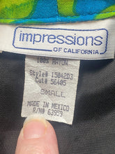 Load image into Gallery viewer, VTG Impressions of California Jacket Womens Small Art Artsy Oversized 80s Blazer
