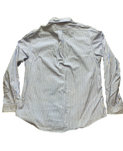 Load image into Gallery viewer, Ralph Lauren Shirt Adult Extra Large Blue White Striped Custom Fit Red Pony Mens
