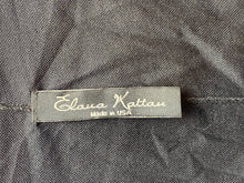 Load image into Gallery viewer, Elaua Kattau Shirt Womens Medium Navy Taupe Wrap Overlay Grunge USA Blouse Lady
