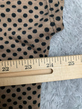 Load image into Gallery viewer, Julie&#39;s Closet Shirt Womens 2X Tan Mini Polkadot Bowtie Sheer Blouse Plus Ladies
