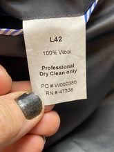Load image into Gallery viewer, Tommy Hilfiger Sport Coat Mens 42L Gray Blue 100% Wool Suit Blazer Houndstooth
