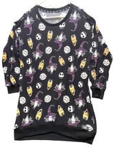 Load image into Gallery viewer, Nightmare Before Christmas Sweatshirt Womens Medium Face Jack Disney Oversized
