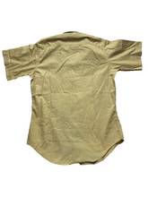 Load image into Gallery viewer, Military Shirt Adult Large Khaki Uniform Eagle Rank Navy Officer Embroidered Men
