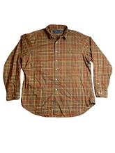 Load image into Gallery viewer, Ralph Lauren Shirt Adult Extra Large 17.5 Brown Tan Classic Fit Green Pony Mens
