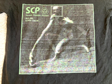 Load image into Gallery viewer, SCP 096 Shirt Adult Medium Black Shy Guy Terminal View Fictional Grunge Mens
