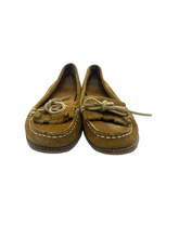 Load image into Gallery viewer, Lucky Brand Shoes Womens 9 Tan Slip On Moccasin Loafers Penna Blue Jeans America
