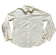 Load image into Gallery viewer, Vintage Accent Shirt Womens Extra Large White Button Up Linen Blend Collared USA

