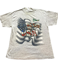 Load image into Gallery viewer, VTG Lee Greenwood Shirt Adult Extra Large Gray God Bless The USA Patriotic 90s
