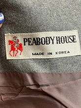 Load image into Gallery viewer, Peabody House Jacket Womens 11 (Large) Gray 100% Wool Nylon Blazer Ladies
