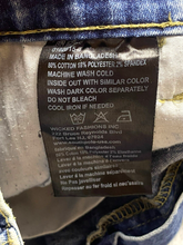 Load image into Gallery viewer, Southpole Shorts Adult 36x11 Blue Denim Slim Fit Baggy Spandex Stretch Mens
