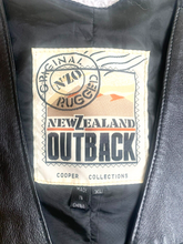 Load image into Gallery viewer, VTG New Zealand Outback Vest Adult Extra Large Black Rugged Western Cowboy Mens
