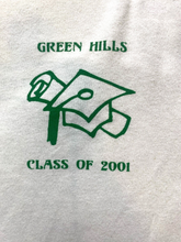 Load image into Gallery viewer, Vintage Green Hills Shirt Adult Medium White Ringer Class Of 2001 Y2K Mens
