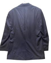 Load image into Gallery viewer, Ralph Lauren Suit Coat Adult 42L Navy Blue Pinstripe Blazer Sport Pure Wool Mens
