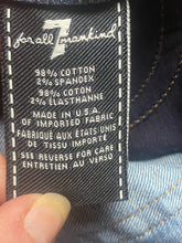 Load image into Gallery viewer, 7 For All Mankind Jeans Womens 29x29.5 Whiskered Skinny Spandex Stretch Denim
