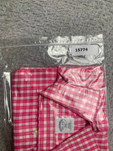 Load image into Gallery viewer, Brooks Brothers 346 Shirt Adult 16.5 4/5 Pink Checkered Slim Fit Non Iron Mens
