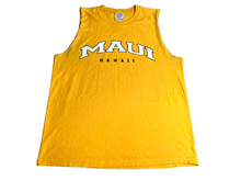 Load image into Gallery viewer, Vintage Maui Hawaii Shirt Adult Large Yellow Tank Muscle Streetwear Aloha Mens
