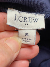 Load image into Gallery viewer, J Crew Sweatshirt Adult Small Navy Blue Cloudspun Fleece Button Collar Mens
