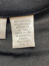 Load image into Gallery viewer, Chico’s Jacket Womens 2 Black Split Crochet Lace Lined Traveler Collared Blazer
