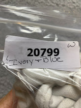 Load image into Gallery viewer, New Zealand Says Sweater Womens Medium Ivory Blue Oversized Patch Outerwear
