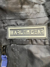 Load image into Gallery viewer, Harlem Gear America Jacket Adult Large Black Zip Up Nylon Mesh Windbreaker Mens
